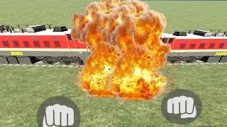 MEGA TRAIN EXPLOSION! 💥 Train Crash and Blast