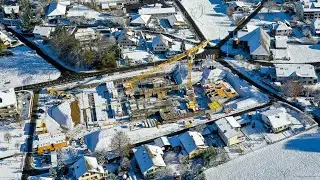 Winter Wonderland bei unserem Neubauprojekt &laquo;Gr&auml;bacherpark&raquo; in Pfeffikon LU. ❄⛄