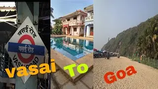 Vasai to thivim goa full tren journey #goa tren treval # goa video #full enjoy goa 