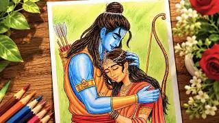 Ram ji and Sita Mata Coloring Drawing Part 2 II #drawing #sketch #art