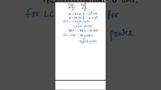 Prime Factor se LCM & HCF | 30 Second Trick #maths #education #mathshorts #mathematics #mathtricks