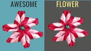 How to make ribbon flower / Diy flower making at home / Crafticle