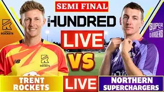 🔴Trent Rockets vs Northern Superchargers, Eliminator Match 100 Balls live Score | The Hundred Live
