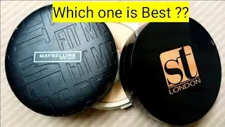 Maybelline superstay & Maybelline fitMe compact powder| ST London wet and dry dual cake review