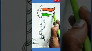 Easy flag drawing for kids#easy#easydrawing#easyflagdrawing#15august#easydrawingforkids#easyFlagart