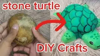 stone turtle 🐢 DIY crafts painting 🖌️