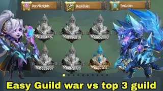 Top 5 killer Heroes vs top guild 😳 || Castle clash