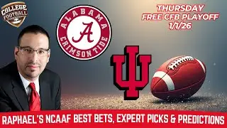 Alabama vs Indiana | 1/1/26 CFB Playoff Bet | Raphael's Betting Picks & Predictions