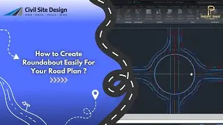 CSD: 14 - How to Create Roundabout Automatically for Your Road Plan? #cad #civilengineering #road