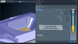 5-axis machining of a mould component with Tebis cadcam software