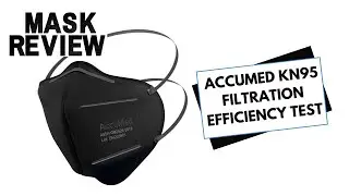 Accumed KN95 AC-HB-BLACK Mask Review - Filtration Efficiency Test - TSI 8130A - GB2626-2019 Standard
