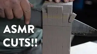 MAKING THE CUT | ASMR Soap-cutting with a Master Bladesmith | Very Satisfying