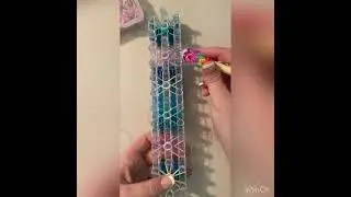 Starburst rainbow loom tutorial