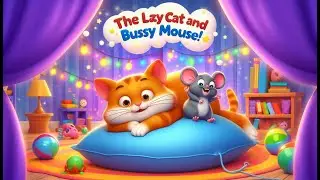 The Lazy Cat and the Busy Mouse | A Fun Story Song for Toddlers | Learn Why Hard Work Matters