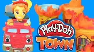 Play Doh Town Fire Truck By Hasbro New play Doh Play Sets Fire Engine