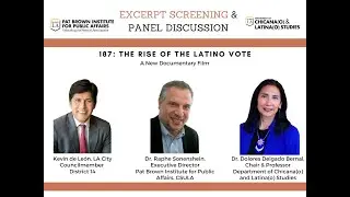 Webinar - 187: The Rise of the Latino Vote, a conversation with Council Member Kevin de Le&oacute;n