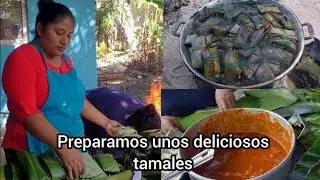 Así es como preparamos unos deliciosos y ricos tamales en familia