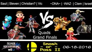 Quads Grand Finals - Team Clem vs. Team Steven | Smash or Pass 2