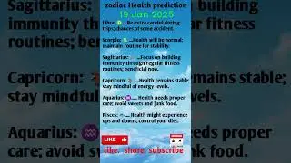 Zodiac Health prediction#shorts#youtubeshorts##USAZodiac#USAstrology#USAStarSigns