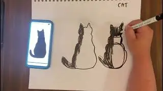 Learn How To Draw Animal Silhouettes for Paintings. Beginner Friendly! Acrylic Painting