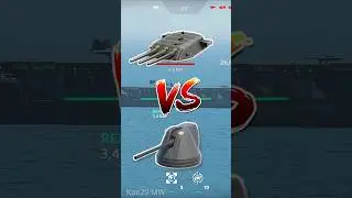 3x Yamato Cannon Vs 3x Cannon Type 71 modern warships #modernwarship #shorts