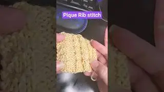Pique Rib knitting mini-tutorial