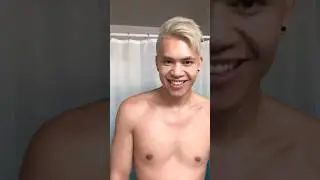 Asian guy with dark hair goes blonde #blonde #menshairstyles #hairdye  #newhairstyle #menshaircut