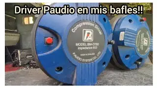 Driver en mis bafles Paudio que tal? Conoce como los coloco