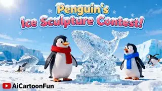 🐧 Penguin&rsquo;s Arctic Ice Sculpture Contest! ❄️😂 Funny Winter Cartoon for Kids & Families