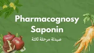 Pharmacognosy: saponin glycoside / AlMustansiriya pharmacy 