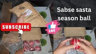 Cheap and best red leather cricket ball | Unboxing and review | Best leather ball on Amazon 