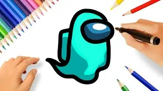 HOW TO DRAW AMONG US GHOST