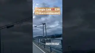 Дорожный треугольник между землёй🇳🇴и островами Сторд и Бёмле: три моста и подводный туннель
