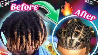 I finally got a retwist! |Hair transformation|Dreadlocks journey|