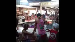 Tekno loves the girls @ Superparadise beach mykonos crowd goes wild greece greekislands agean
