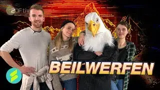 Die Sportmacher-Challenge #20 &ndash; Beilwerfen | ZDFtivi
