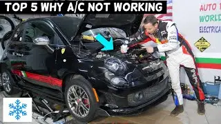 WHY AIR CONDITIONER DOES NOT ON WORK ON FIAT 500, FIAT 500 ABARTH AC NOT WORKING FIX