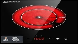8inch Dual Coils Design of Single Burner Electric Cooktop 1800W Infrared Ceramic