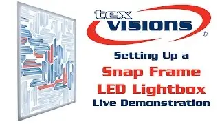 Snap Frame LED Lightbox Setup