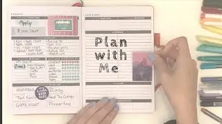 Plan with Me | Disney Week | Color Coded Functional Planning