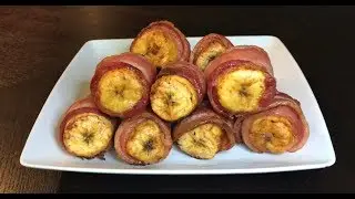 How To Make Plantain Wrapped In Bacon (Bacon Plantain Wraps)