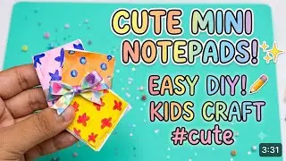 Mini notepad making |kids craft #craft #cute #kids #diy #papercraft 