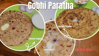 2 Types of Gobhi Paratha 😍 | Normal & Layered (Lachha) | Soft & Crispy