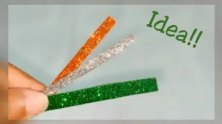 DIY Independence Day wrist band/Glitter Foam sheet craft/Craft for kids/Raksha Bandhan/Tricolour