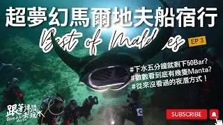 超夢幻馬爾地夫船宿Manta日 | 來數數看有幾隻Manta | 下潛不到五分鐘就剩下50BAR怎麼辦？｜此生必看夜潛 Best of Maldive Liveaboard Vlog EP3