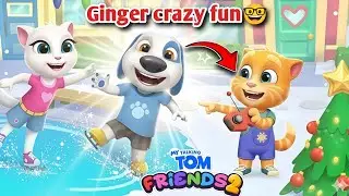 Ginger Goes CRAZY! 😂❄️ Funniest Winter Moment | My Talking Tom Friends 2”