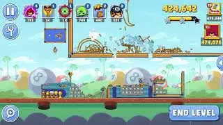 Турнир 1-го уровня Angry Birds Friends 1643, три звезды, без бонусов, прохождение 2025-11-06