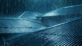 Heavy Rain on Tin Roof for Deep Sleep &ndash; Loud Rain and Thunder for Relaxation and Calm