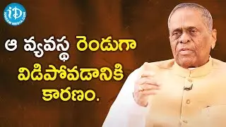 ఆ వ్యవస్థ రెండుగా విడిపోవడానికి కారణం - Dr M Raghavaiah | మీ iDream Nagaraju