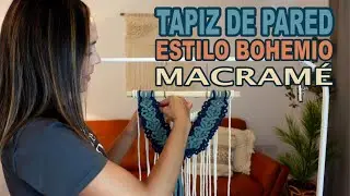 TUTORIAL MACRAMÉ: TAPIZ DE PARED ESTILO BOHEMIO | COLORES | NUEVO NUDO | PASO A PASO | PRINCIPIANTE